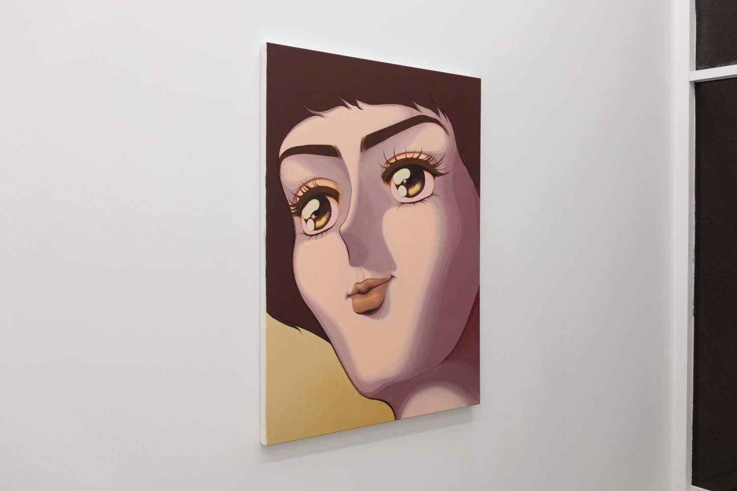 Julien Ceccaldi, Golden Child, 2026, Acrylic on canvas, 48" x 36" x 1.5", courtesy of COOPER COLE