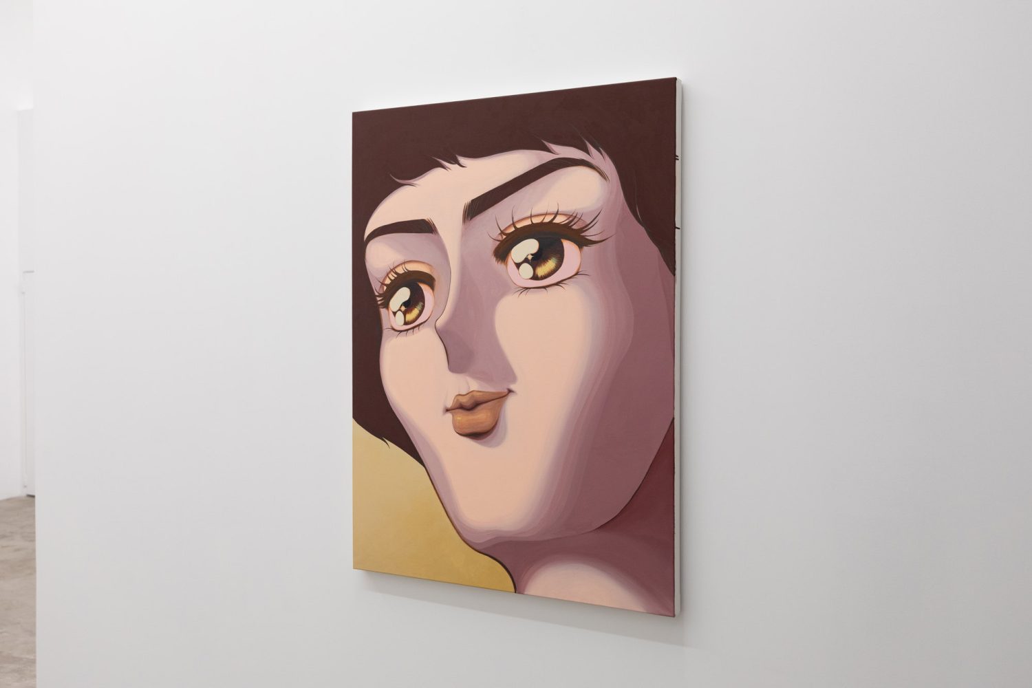 Julien Ceccaldi, Golden Child, 2026, Acrylic on canvas, 48" x 36" x 1.5", courtesy of COOPER COLE